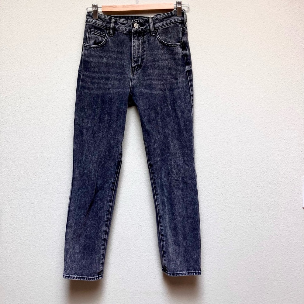 Pacsun Black Acid Wash Mom Jeans